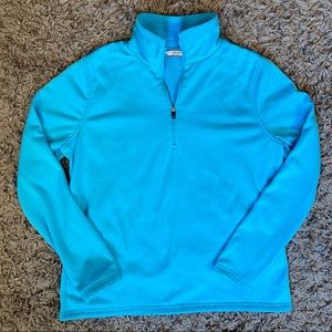 IZOD Fleece Pullover Sweatshirt Aqua M